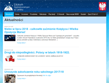 Tablet Screenshot of lo.lesko.pl