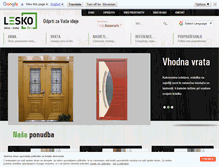 Tablet Screenshot of lesko.si
